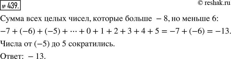 Изображение Упр.439 Рабочая тетрадь №3 ГДЗ Мерзляк Полонский 6 класс